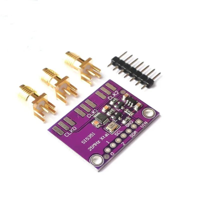 DC 3V-5V CJMCU-5351 Si5351A Si5351 I2C Clock Generator Breakout Board Module Signal Generator Clock 8KHz-160MHz For Arduino
