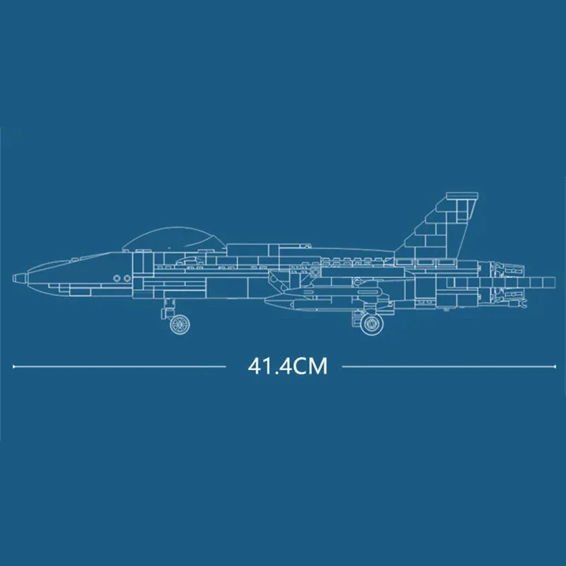 Seria wojskowa klocki F/A-18E Super Fighter helikopter uzbrojony samolot samolot broń wojenna Model cegły zabawki dla dzieci chłopcy