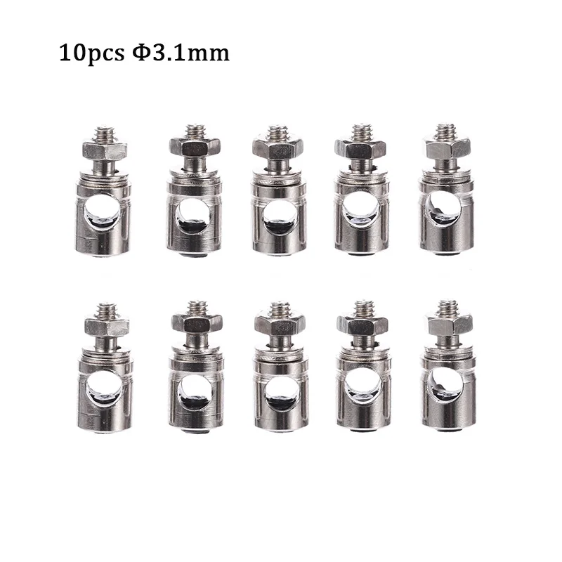 10 Stücke RC Flugzeug Boot Stößelstange Verknüpfung Stopper Servo Anschlüsse Einstellbarer Durchmesser 3,1mm/2,1mm/1,8mm/1,3mm Hubschrauber Rc Boot