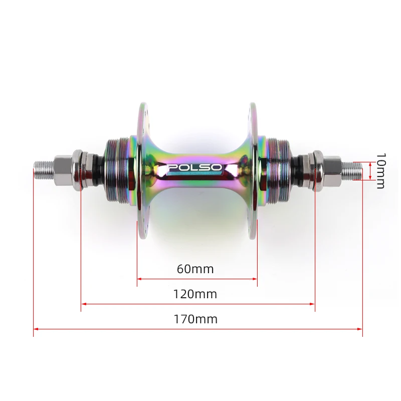 POLSO FH001 固定ギアバイクリアハブシングルスピード 20H 24H 28H 32H