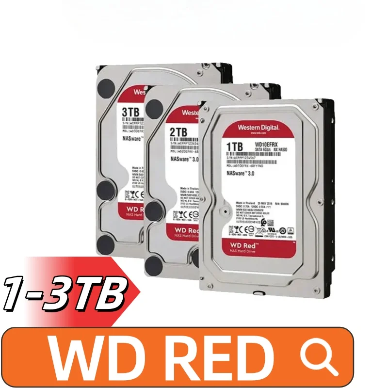 

Original WD Red NAS 2TB 1TB 4TB 3TB 3.5" Internal Hard Drive HDD SATA 6GB/S SATA 64 MB Cache HDD For Desktop