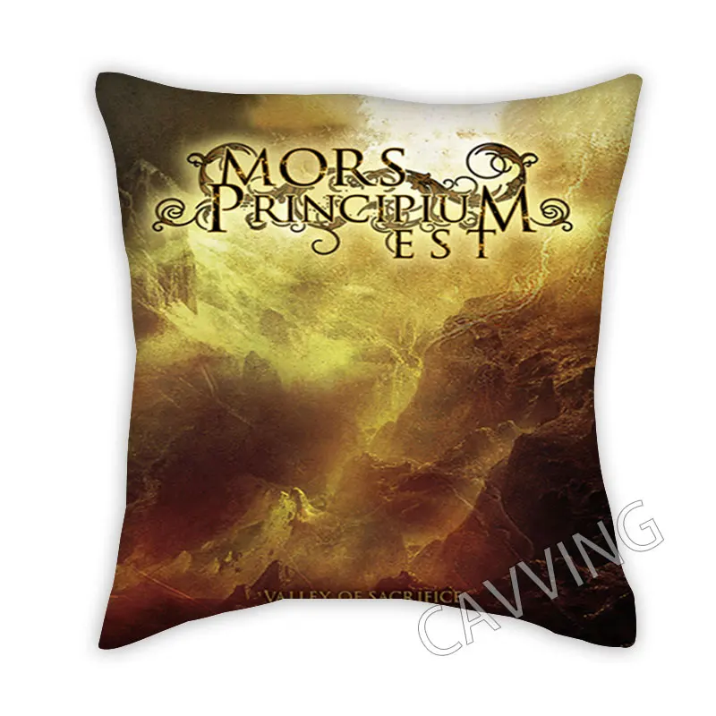 MORS PRINCIPIUM EST 3D Printed Polyester Decorative Pillowcases Cover Square Zipper Case Fan Gifts Home Decor