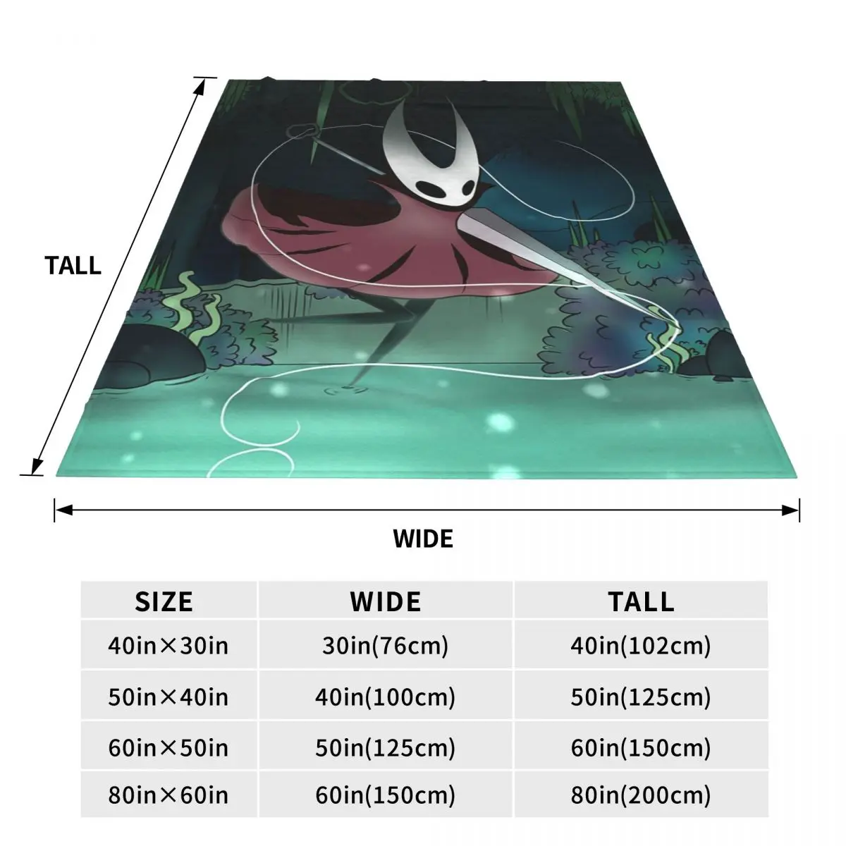 Hollow Knight Blanket Soft Warm Flannel Throw Blanket Bedding for Bed Travel Home Couch