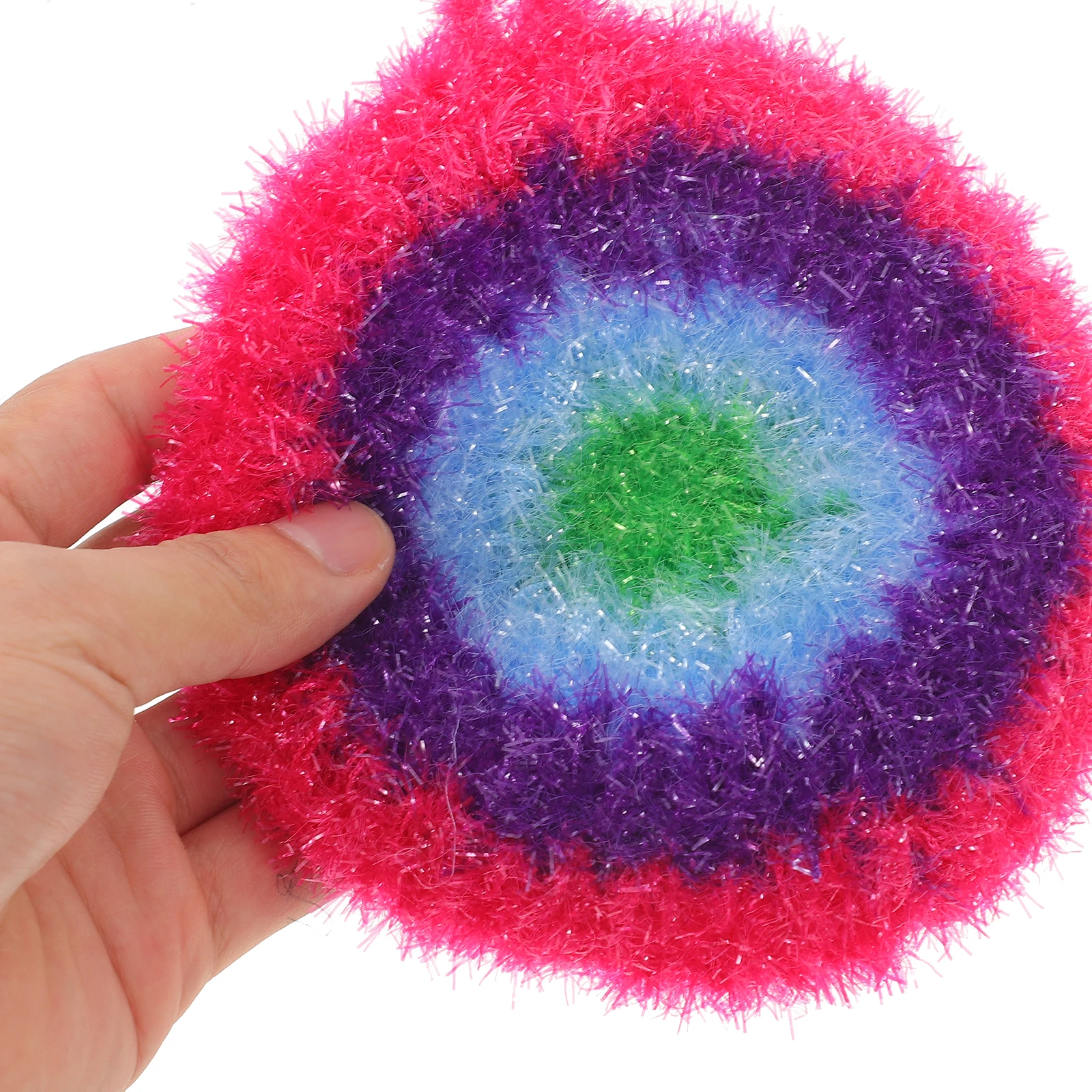 

3 Pcs Dish Towel Set Pad Clean Kitchen Scrubber Polyester Non-scratching Reusable Scrubbers