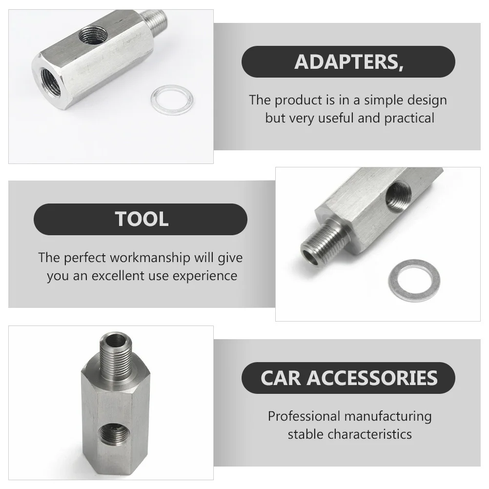 

1Set Oil Pressure Sensor Adapter 1 8 Npt Stainless Steel Durable Car Engine Oil Pressure Gauge Sending Unit Car Accessories