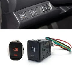 For Nissan X-Trail T32 2014 Qashqai J11 2015 Tiida Xterra Sylphy Teana C26 C27 Car Orange LED Rear Fog Lights Switch