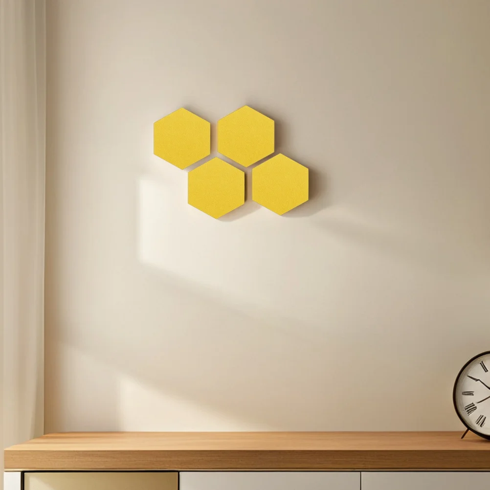 

20Pcs Felt Acoustic Panels Hexagon Soundproof Bulletin Board Home Office Wall Decor Memo Photo Display Hexagon Bulletin Board