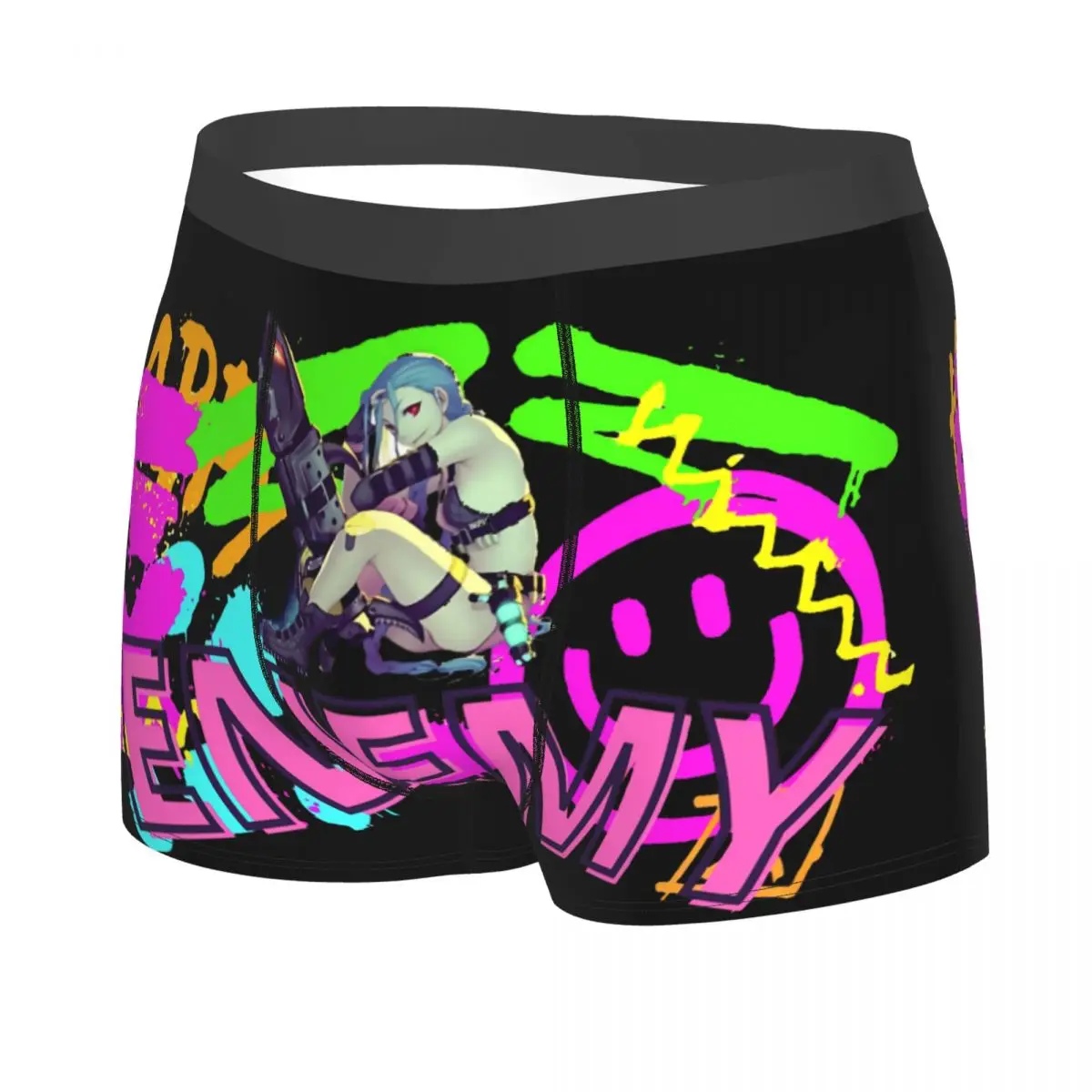 Enemy Man's Boxer Briefs Arcane League of Legends Animated Breathable Creative Underwear Print Shorts Birthday Gifts