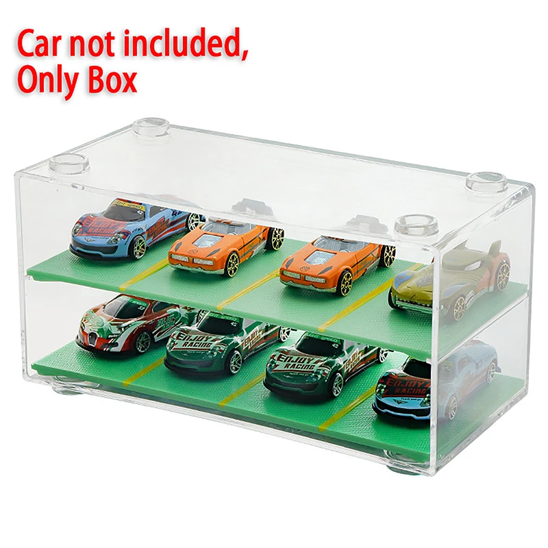 1PC Exquisite Cars Diecast Storage Acrylic Dustproof Box 1:64 For Hot Wheels Transparent Display Box Car Model Toy Cabinet Rack