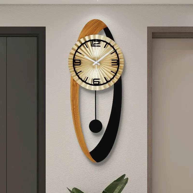 Upgrade Fashion Wall Clock Unique Premium Round Gold Nordic Digital Clock Bedroom Vintage Orologio Da Parete Home Decor Items