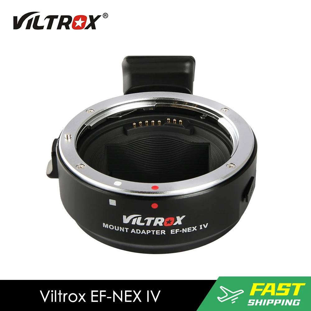 Viltrox EF-NEX IV Lens Mount Adapter Ring for Canon EF-Mount Lens to Select Sony E-Mount Cameras AF Auto Focus