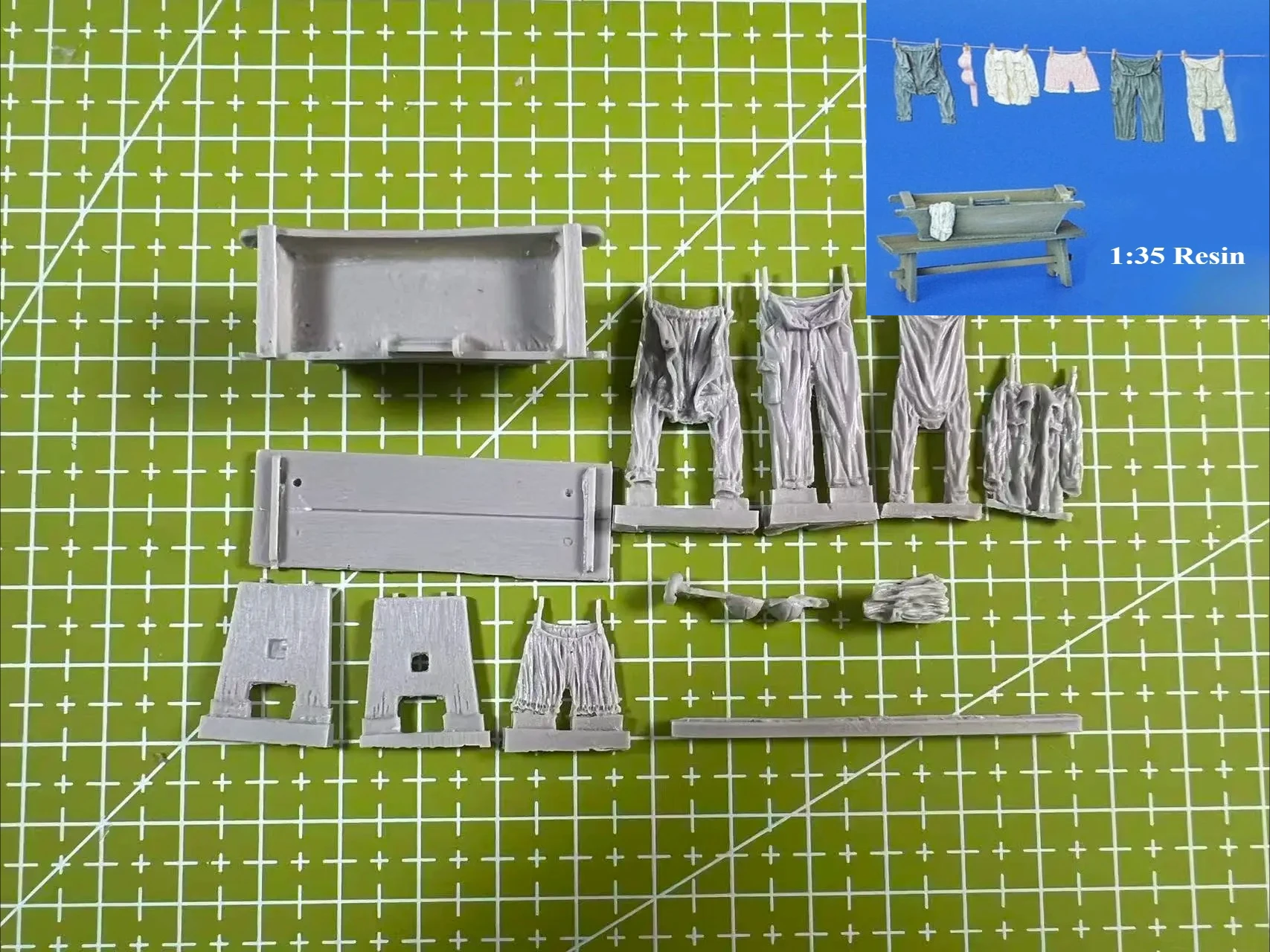 Quality 1/35 Resin Model Scenario Making Model Furniture Supplies Model Kit