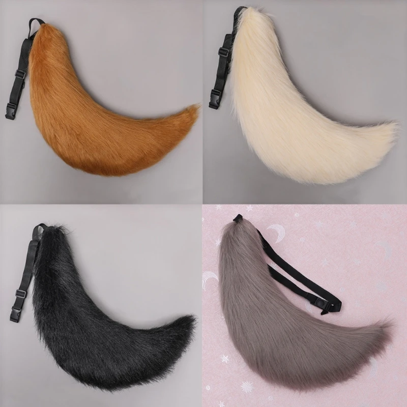 

Handmade Furry Animal for Cat Tail Plush Party Costume Tail