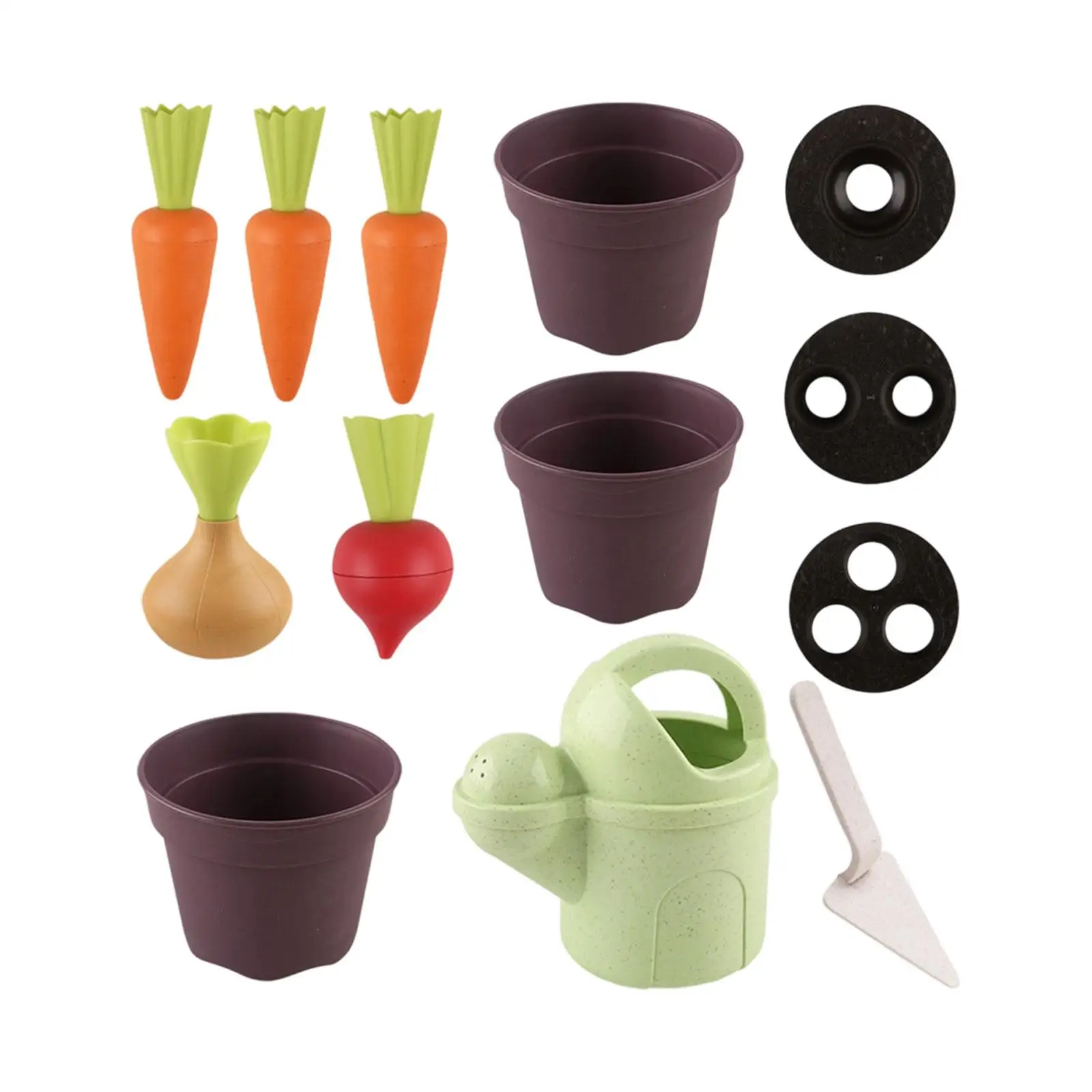 Set di giocattoli da spiaggia Strumenti per la sabbia Giocattoli per l'apprendimento Giardinaggio Piantare Casa da gioco Giocattolo con pala per giocare Ragazzi Ragazze Regali per bambini