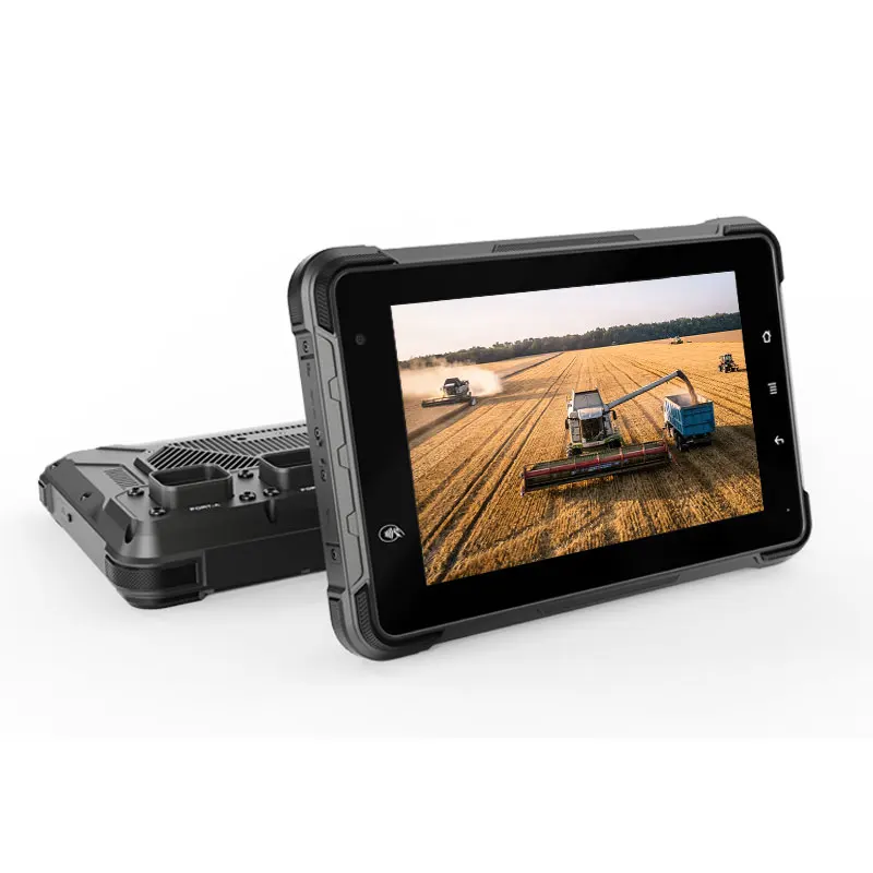 

7 Inch IP67 Rugged Farming Tablet with 1000 Nits Sunlight Readable Display Anti Vibration 4 AHD Camera Input for Agriculture AI