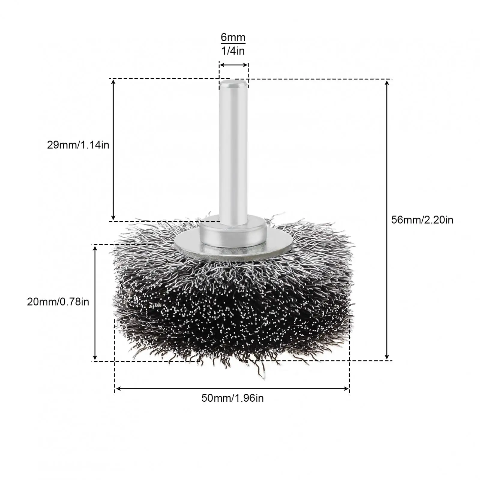 Heavy Duty Crimped Wire Wheel Brushes Stainless Steel Wire Brush for Drill Attachment / Power Operated Grinders / Removal Paint