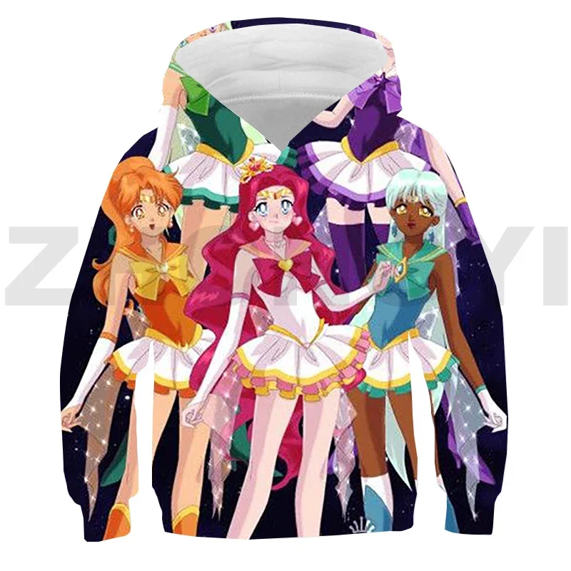 3-14 Years Lolirock Hoodie Tops Teenager Oversized Sweatshirt Children Clothing Pullover Kid 3D Anime LoliRockstar Streetwear