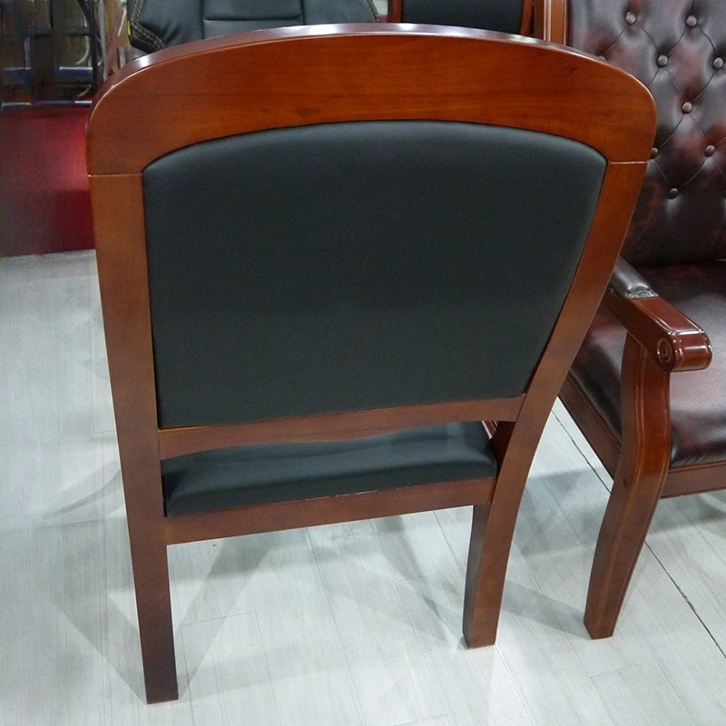 اجتماع بسيط وحديث من الخشب الصلب كرسي من خشب البلوط كرسي تفاوض مكتبي وحدة تبادل كرسي #5