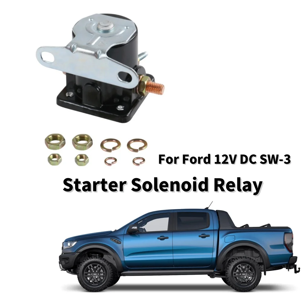 

1Pcs Universal Car Truck Starter Solenoid Relay 4 Terminals For Ford 12V DC SW-3 Car Interior Switches Relays Replacemnt Parts