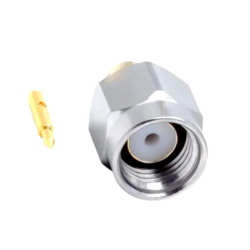 1 قطعة SMA-JB2 الفولاذ المقاوم للصدأ المسمار المقبس SMA دبوس موضوع داخلي إبرة لحام الأزرق كابل RG405/670-086 خط موصل DC-6 جيجا هرتز