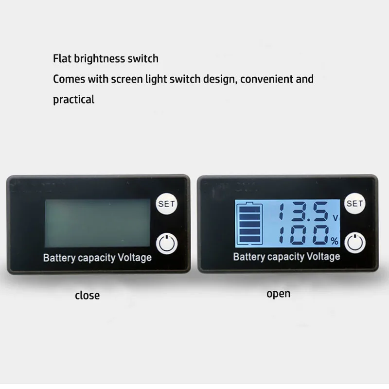 LCD Electric Vehicle Power Display Battery Car Battery Lead-acid Lithium Battery Power Multi-function Display Table