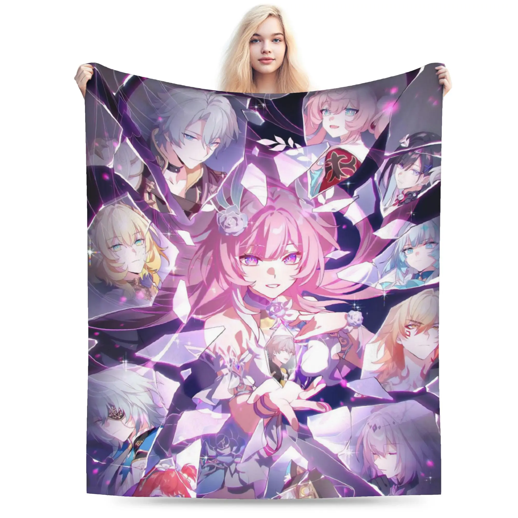 Honkai Star Rail Blanket Super Soft Cozy  Throw Blankets for Couch 50x60 Inch Multi-size Plush Thin Quilt