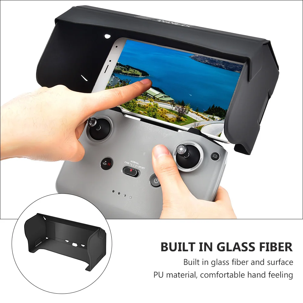 

Drone Controller Sun Hood Remote Sunshade Glassfiber Hook Foldable Magnetic PU Material Anti Dust Easy Storage Camera Stabilizer