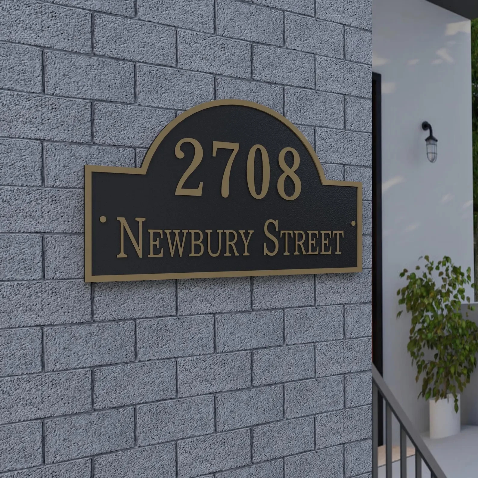 Custom House Number Sign  Address Plaque,House Number Sign,Display Your Address and Street Name  New House Gift