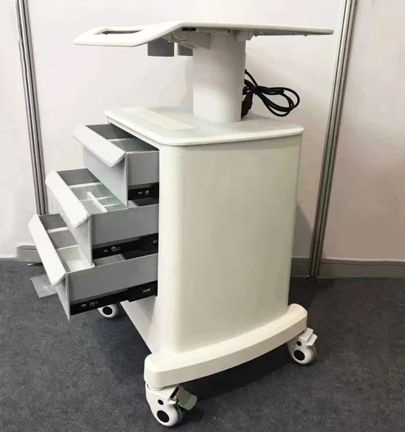 Dental Trolley ABS New Mobile Trolley Planter Root Measuring and Cleaning Machine Instrument Placement Worktable