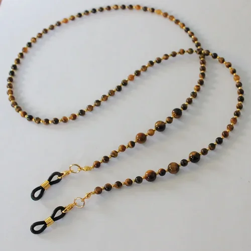 Cadena para anteojos unisex estilo tortuga Tigereye X |   Soporte para correa para gafas de sol