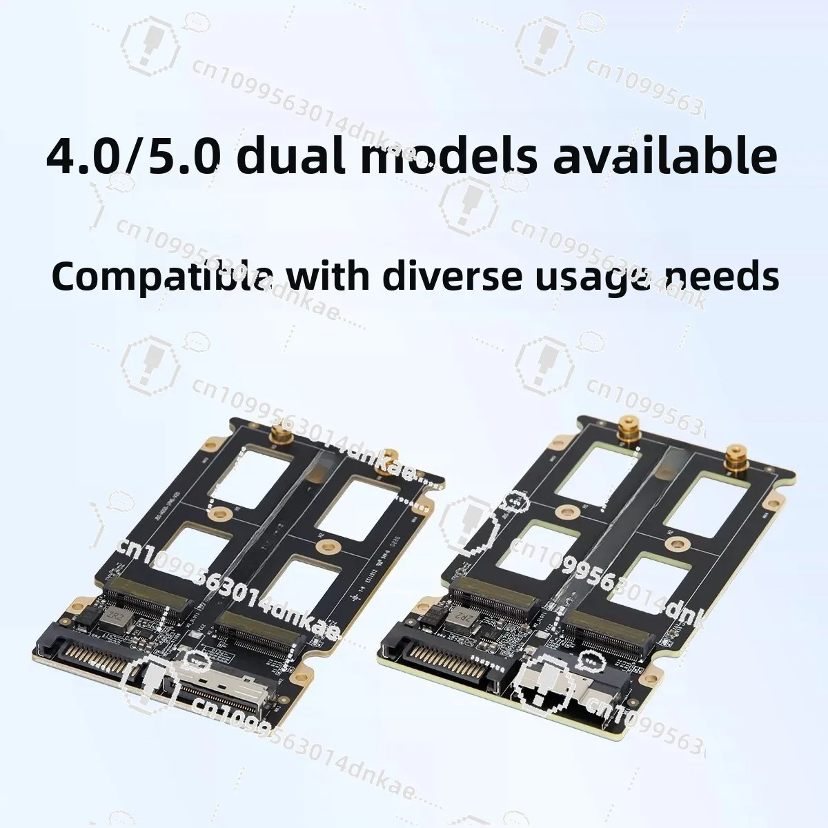New External Slimsas/MCIO To 2 M.2 2280 NVMe Adapter Boards