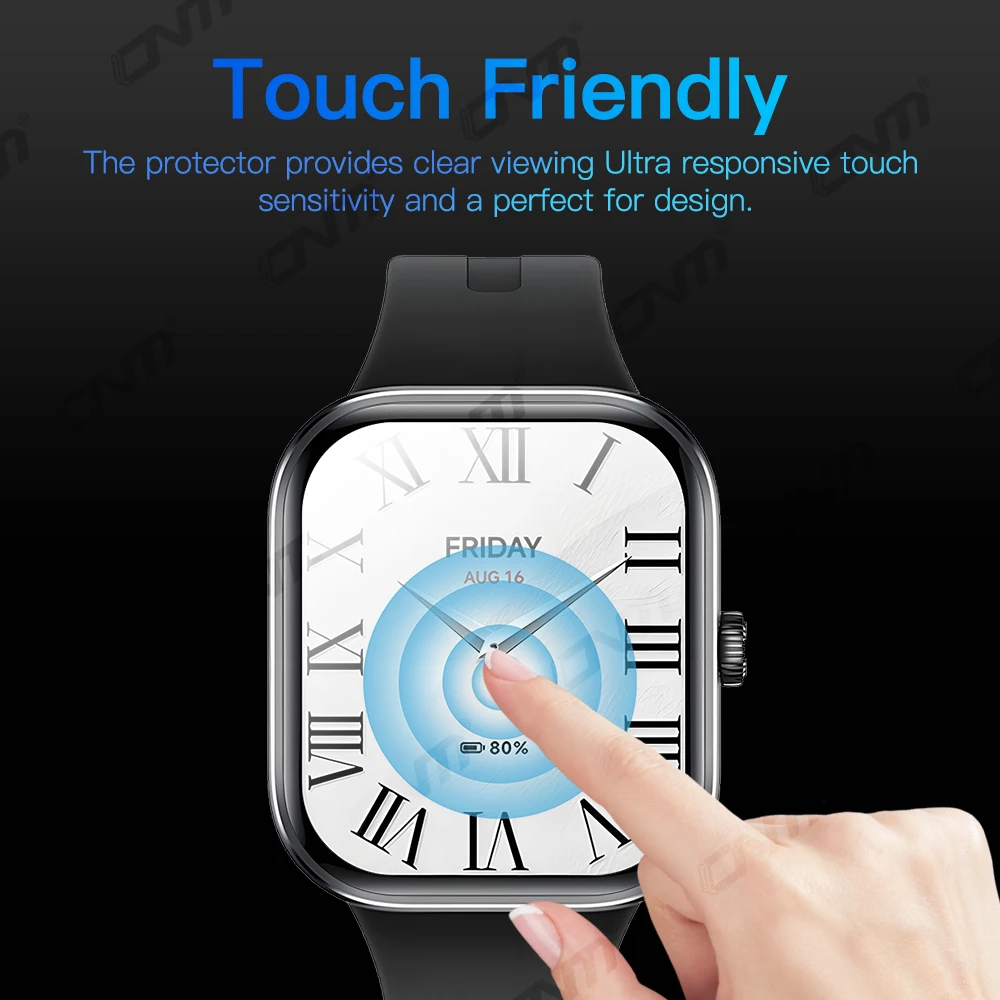 Screen Protector for Xiaomi Redmi Watch 5 HD Anti-scratch Full Coverage Protective Film Screen Protector Accessories (Not Glass) - Image 3