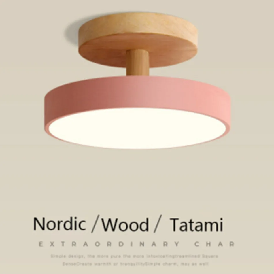 

Скандинавские потолочные светильники для прихожей, балкона, дерева, круглый гардероб, столовая, кабинет, спальня, светильник для ванной комнаты, внутреннее освещение