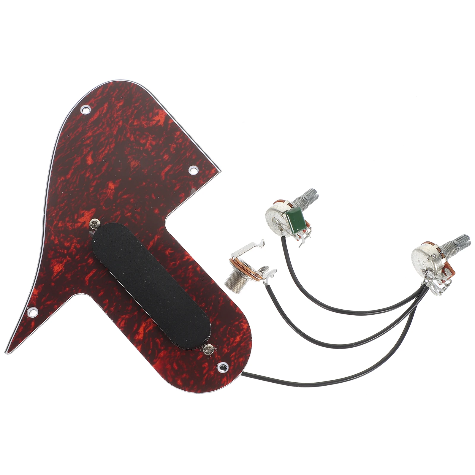 

Mandolin Assembly Pvc Plate Red Tortoise 15.20*13.05*0.25Cm Pickup Guitar Scratch Protector