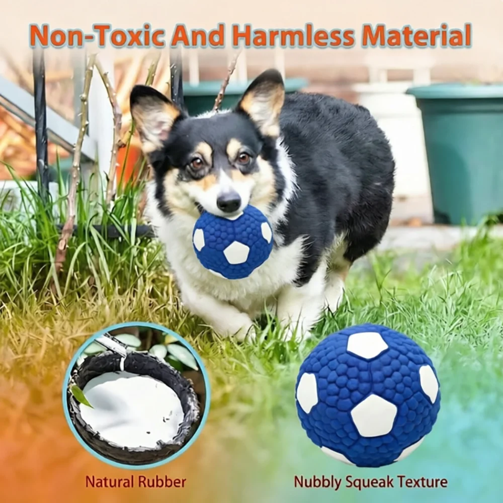 Juguete masticable para perros y cachorros de goma segura con sonido - imagen 3