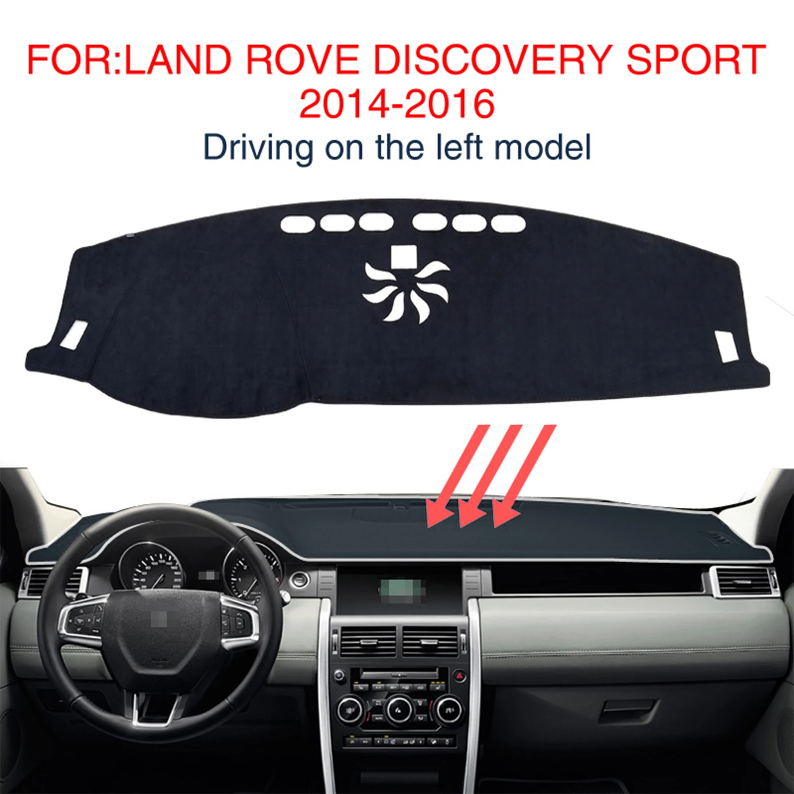 

for Land Rover Discovery Sport 2015 2016 2017 2018 2019 Car Dashboard Mat Dash Mat Dashmat Sunshade Protective Carpet