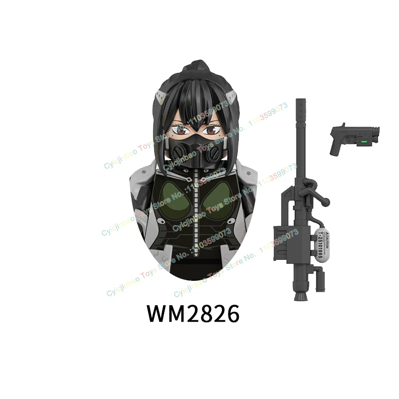 Hot Anime Accessories Bricks Collection Educational Halloween Building Blocks Christmas Gift Toys For Children