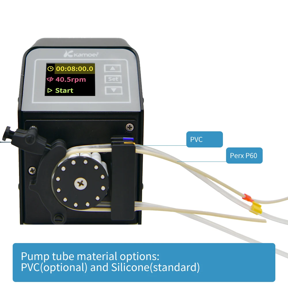 Kamoer M0-KMC 10.3ml/min Low Pulse Multi-channel Peristaltic Pump 24V High Precision Closed Loop Motor 0.1-100rpm(RS485) for Lab