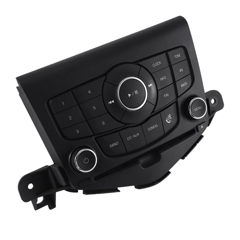 ABSQ-Car Central Multimedia CD Player Control Switch Panel For  Cruze 2012-2015 Radio Control Button Switch Parts