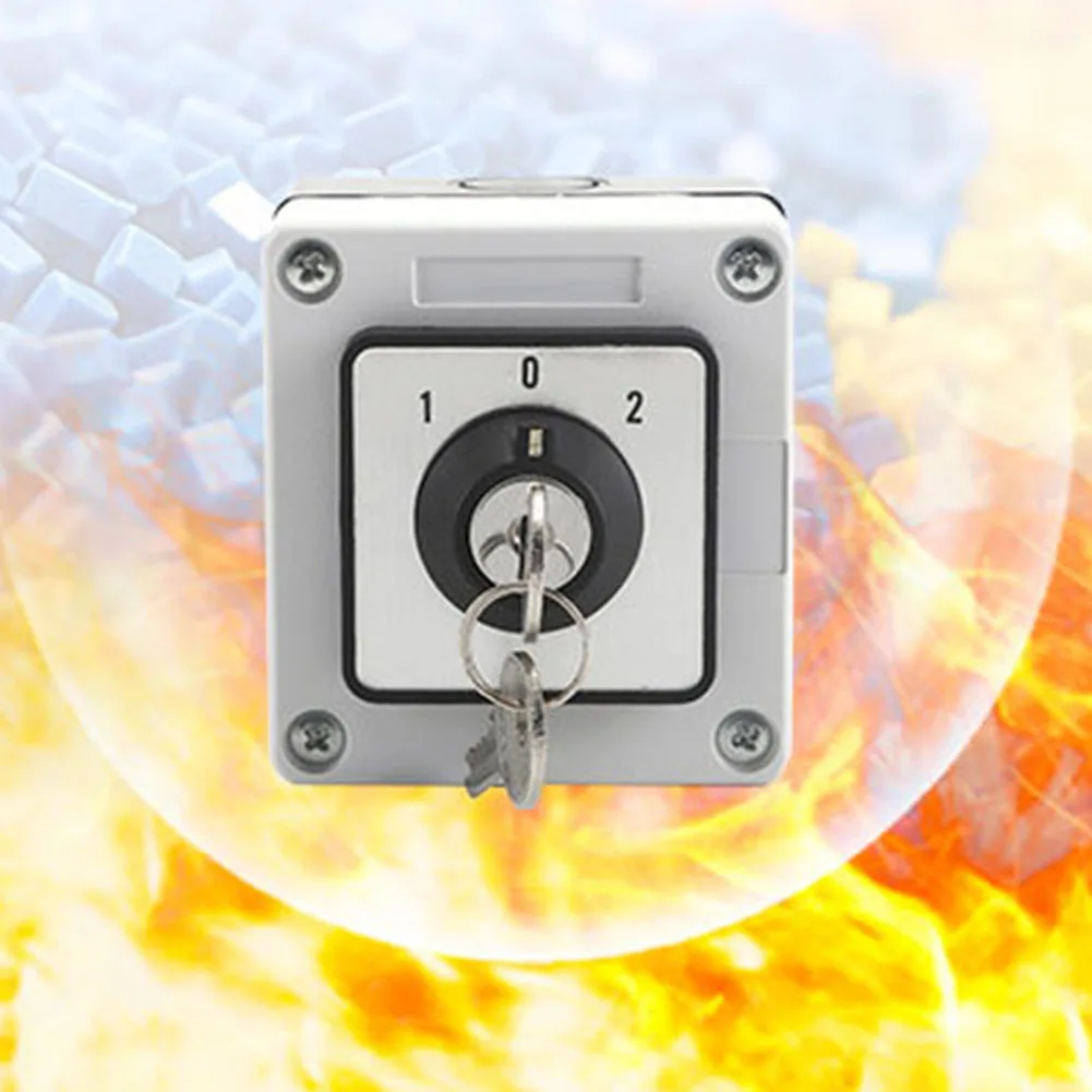 

Поворотный кулачковый переключатель SZW26-20 20А, 3-позиционный, 1-секционный, с ключом, в герметичном корпусе, для энергетики, транспорта, горнодобывающей промышленности и автоматизации