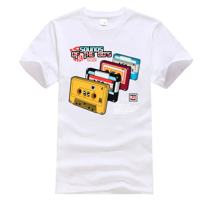 Punk Vintage Clothing Shirt Sounds 80s Cassette Tape Man T Shirts Code Geass Personalized Discount Funny T-Shirt Music Love