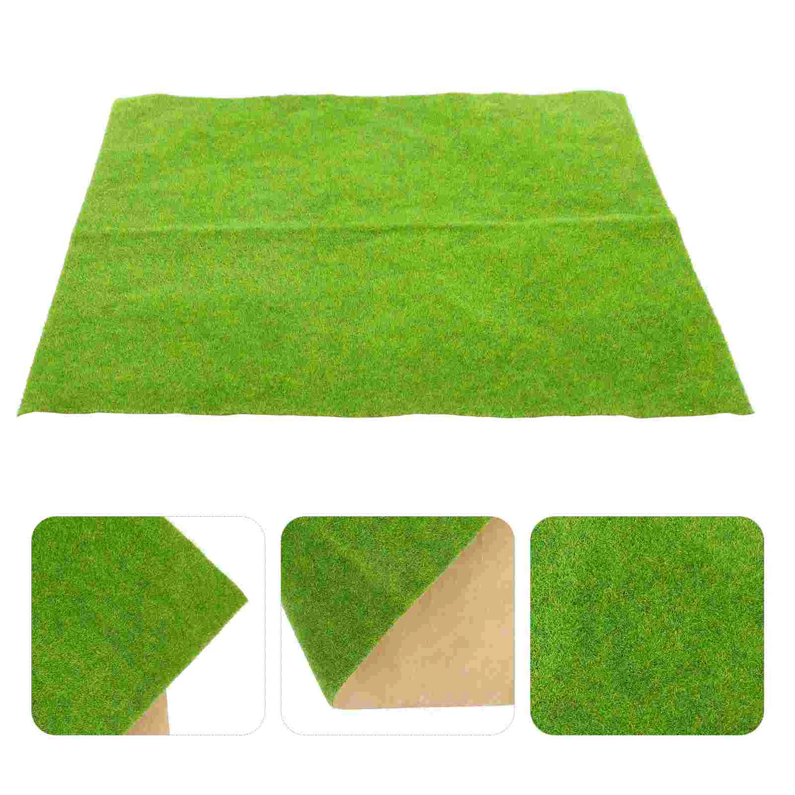 Artificial Sandbox Building Model Material Turf Realistic Grass Rug Plastic for Table