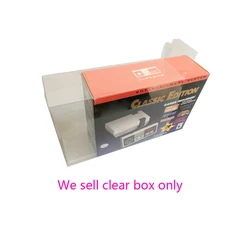 Transparent clear PET cover For NES classic edition game console storage display box collect case