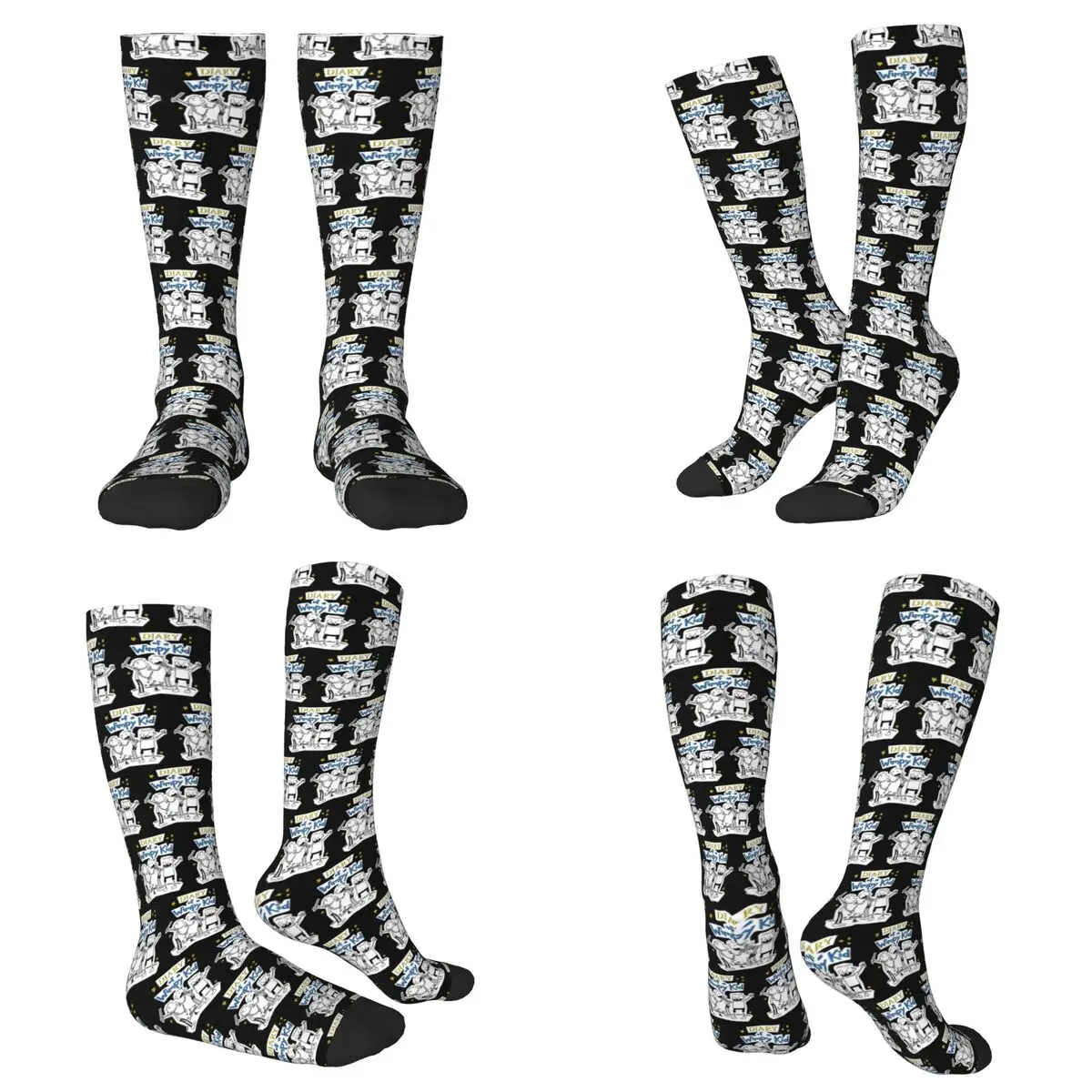 

Всесезонные дневники Wimpy Kid Wimpy Kid Group Socks Harajuku Crew Socks Забавные чулки для мужчин и женщин