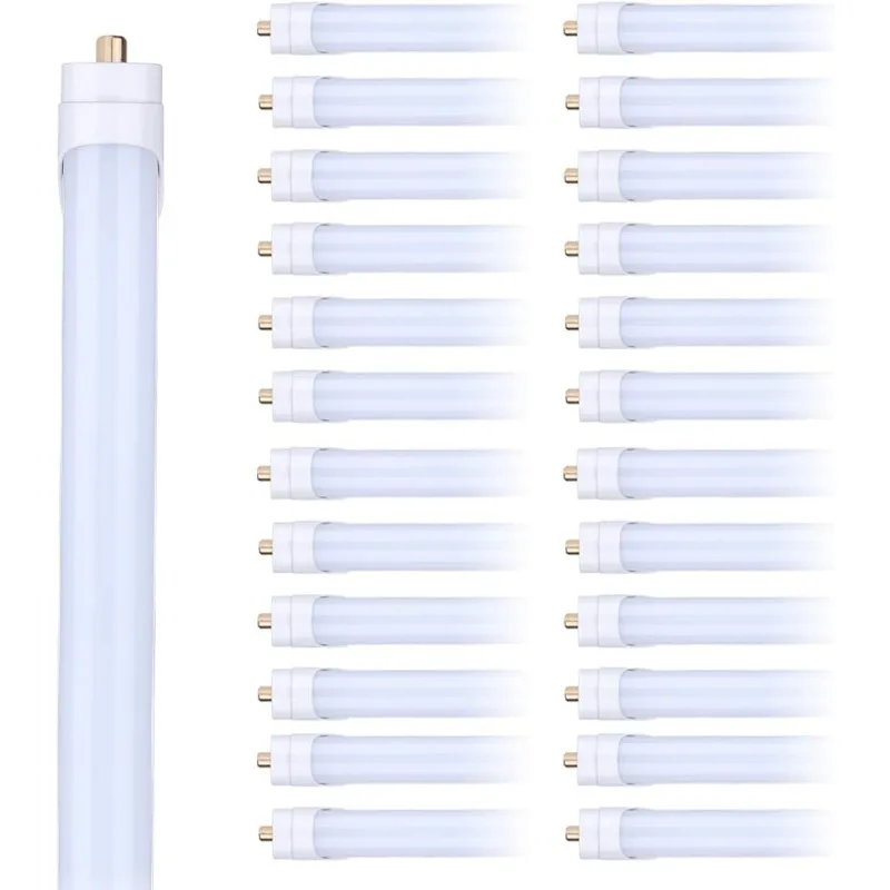

8FT LED Tube Light, T8 8FT LED Bulbs 45W 6000K Cool White FA8 Base, Fluorescent Light Bulbs Replacement, Frosted Cover