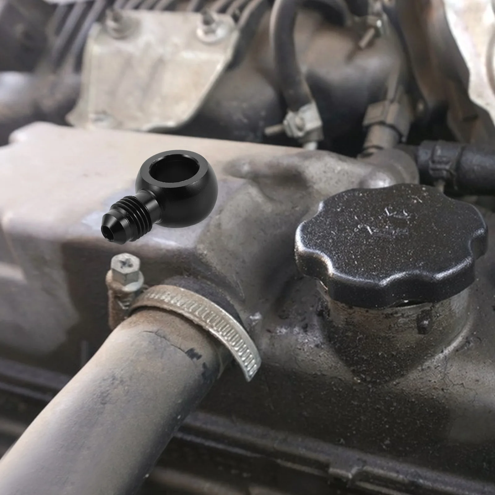 سبائك الألومنيوم البانجو المناسب موصل مستقيم لخط خرطوم الفرامل جزء بديل متين متوافق مع دراجة نارية السيارة #5