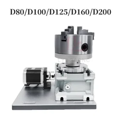 High-precision Vertical FL-Series Electric Welding Rotary Axis Stepping Motor Control Table Rotate Fixture Workbench Fiber Laser