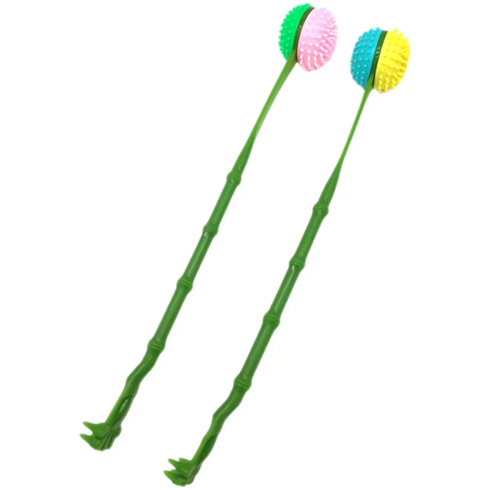 

2Pcs Back Massage Tool Plastic Long Handle Back Scratcher Portable Household Body Itching Relief Massager Skin Itching Stick