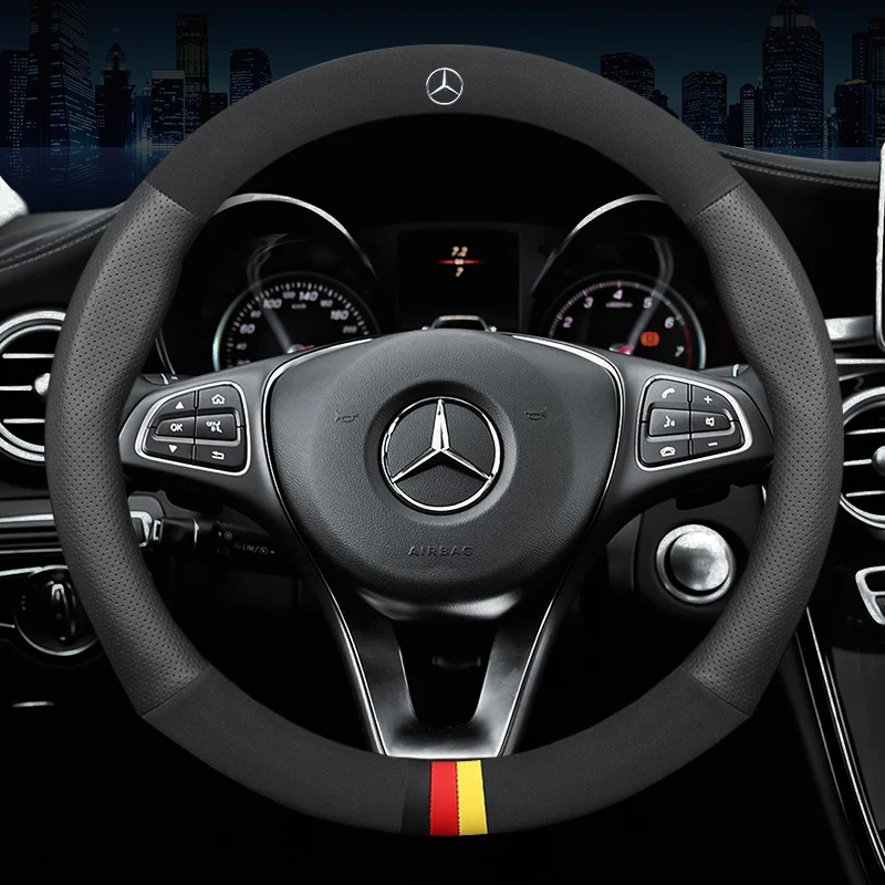 

Car Steering Wheel Cover Leather For Mercedes Benz A C CLA E GLA GLC GLE S B CLS Class W204 W213 W212 W211 W203 W207 W209 W219