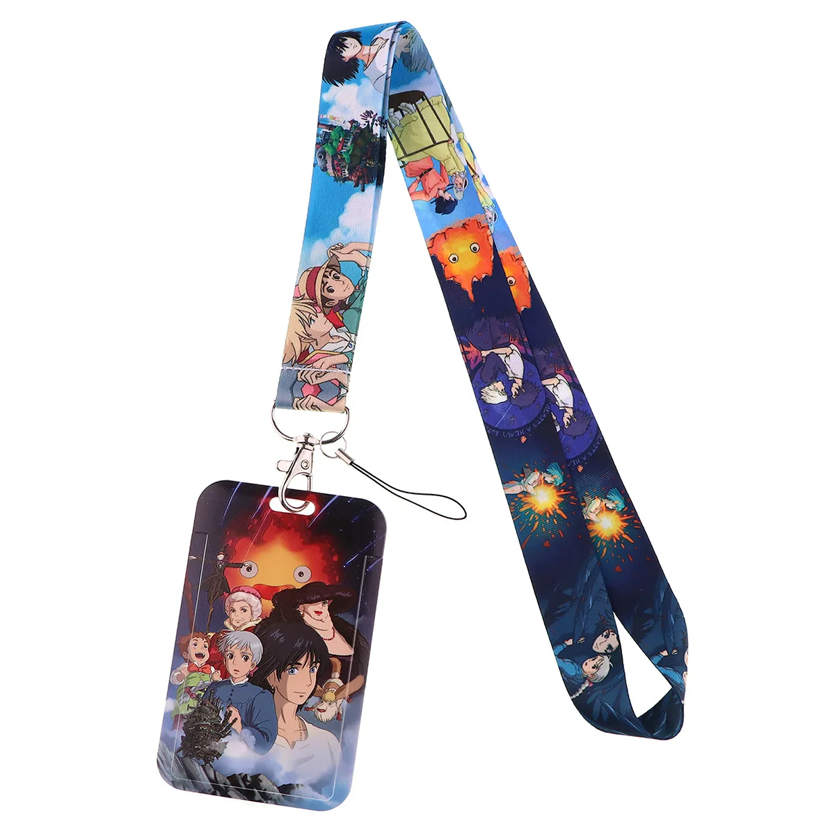 Anime Mononoke Hime Lanyard Key Neck Strap Lanyard Badge Holder Ghibli Keychain Id Card Holder Hang Rope Miyazaki Hayao Gifts